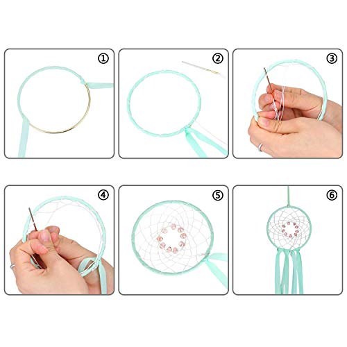 image for Onwon 10 Pieces Metal Ring Metal Hoops Metal Macrame Rings for Dream C