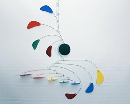 Hanging Mobile / Rainbow Mobile / Kinetic Sculpture / Baby Mobile / Handmade USA