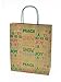 Christmas Large Gift Bags Kraft with Glitter, 10 Pack