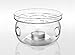 Yeme Borosilicate Glass Teapot Warmer Heat Resistant Base