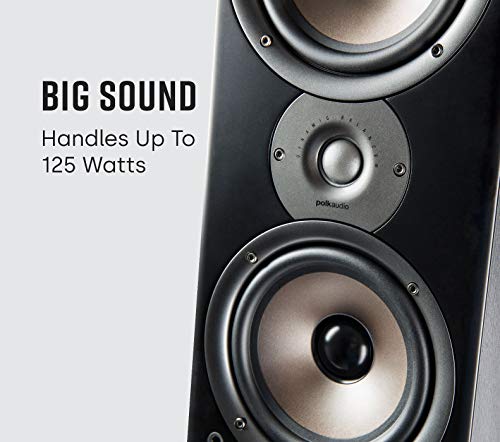 Polk Audio Monitor 70 Series II Tower Speaker (Black, Single) for Multichannel Home Theater | 1 