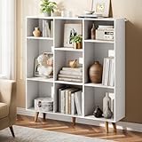 Pipishell 5-Tier Bookshelf, Tall Bookcase Storage