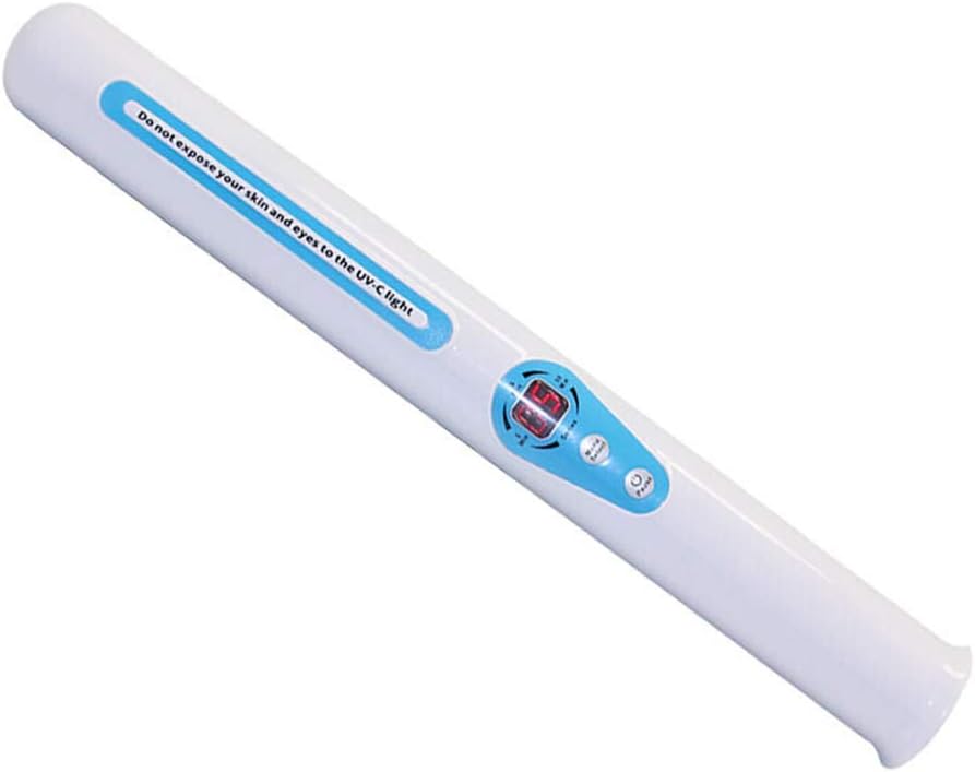Flsdj Kjl Handheld UV Disinfection Stick,Disinfection Light Lamps, Portable UV-C Germicidal Lamp Tube, (5, 15, 30 Minutes, Continuous) 4 Working Modes, 3W, Without Battery