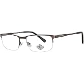 Harley Davidson Eyewear HD0759 Eyeglass Frames - Matte Gun Metal Frame, 56 mm Lens HD075956009