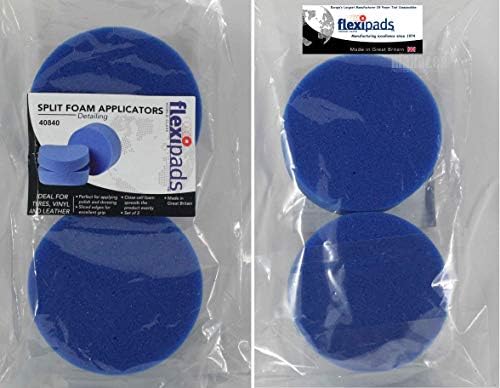Flexipads Tyre Rubber Plastic Dressing Polish Applicator Split Foam Pad x 2 (2)