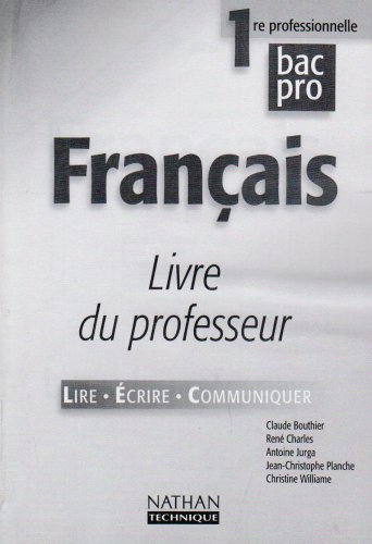 Français, 1re professionnelle