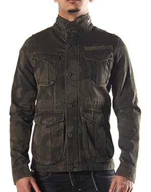 G Star RAW Field Overshirt Jacket in Arsenic Shadow Camo, Size L $260