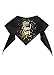 Tail Trends Happy New Year Dog Bandana Black for Medium to Large Sized Dogs - 100% Cotton