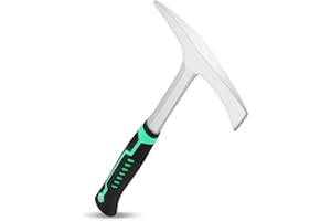 HEAR XSUS 28oz Welding Chipping Hammer Slag Removal Tool, Welding/Chiseling Hammer, with Forged Steel Construction and Shock-Absorbing Handle, an All-steel Geologist's Rock Pick
