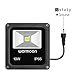 Warmoon 10W LED Flood Lights Outdoor Waterproof IP66 Security Wall Washer Light Daylight White for Patios Decks Pathways Stairways Driveways Garden
