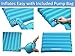 TREKOLOGY Ultralight Sleeping Pad, Inflating Camping Mattress w/Air Pump Dry Sack Bag - Compact Lightweight Camp Mat, Inflatable Backpacking Gear as Tent Pads (Teal Blue with Built-in Pillow)