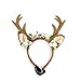 FLAdorepet Pet Cat Dog Elk Antler Deer Horn Headband Headwear Hat,Halloween Christmas Dog Reindeer Deer Costume Outfits for Small Medium Large Dogs Pet Hair Accessories Apparel Gifts