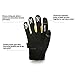 Vgo 3Pairs High Dexterity Light Duty Mechanic Glove,Rigger Glove,Anti-abrasion,Touchscreen(Size L,Black,SL8853)