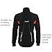 RockBros Winter Cycling Fleece Thermal Windproof Jacket Outdoor Sport Coat Casual Riding Long Sleeve Jersey for Men Black