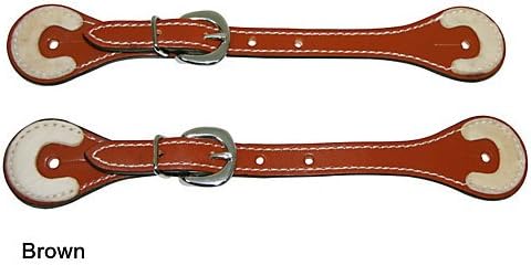 Aime Imports Western Rawhide Tooled Straight Spur Straps