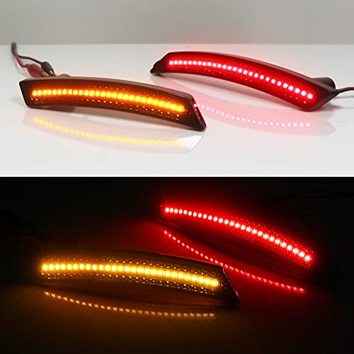 GTinthebox Smoked Lens Led Side Marker Light Kit for 2007-2013/14 MINI Cooper R55 R56 R57 R58 R59 R60 R61,Replace OEM Sidemarker Lamps - Thumbnail 4