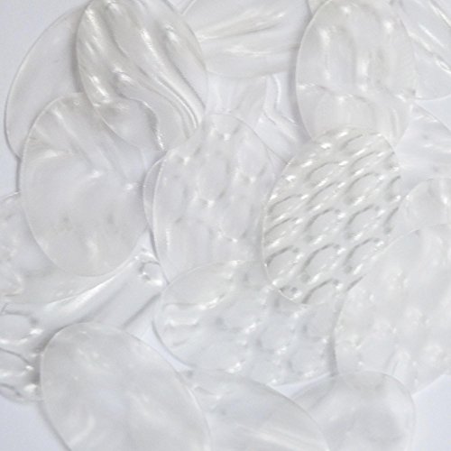 Sequin Oval 2 inch Crystal Bubble Illusion. Loose Paillettes. Made in USA. Large for display, accents, applique, arts, crafts, and embellishment.