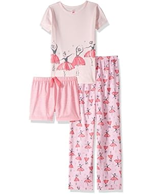 Girls' 3 Piece Ballerina PJ Set
