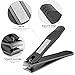 amoore Nail Clippers 2pcs Nail Cutter Set with Case Fingernails Clippers Toenails Clippers Stainless Steel Clipper Sturdy Nail Clipping Kit