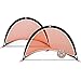 GOLME PRO Pop Up Soccer Goal - Two Portable Soccer Nets with Carry Bag - Sizes 2.5', 4' and 6'