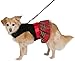Friends Forever Plaid Dress Cozy Vest Winter Jacket Coat Sweater Hoodie Furry Collar Black Harness Pet Puppy Dog Christmas Clothes Costume Outwear Coat Apparel Cat (Small)