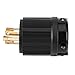 L14-20P Locking Plug Generator Lock Adapter Male Plug 20 Amp 125/250 V 3 Pole 4-Prong Industrial Grade Grounding