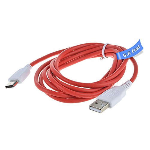 PwrON 6.6FT USB Date Cord Charger for Nabi DREAMTAB HD8 Kids Tablet FUHU DMTAB-NV08B
