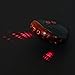 Ultra Bright Bicycle Tail Light Star Laser Light Waterproof Mountain Bike Safety warning Rear Light LED Red Back Light Flashlight Lamp 2 Laser 5 LEDs 7 Modes