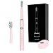 SHAOJIER Electric Toothbrush Clean as Dentist Rechargeable Sonic Toothbrush 3 Brushing Modes Timer of 2 Minutes 4 Hours Charge Minimum 30 Days Use Waterproof 2 Replacement Heads Pink primary