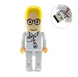 8GB USB Surgeon Shaped Flash Drive Flash Drive (White)