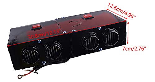 1500 W 24 V 4 Gat Auto Luchtverwarming Ventilator Demister Ontdooster Verwarming Voorruit Auto Droog - Afbeelding 3