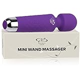 Wireless Wand - Waterproof Rechargeable for Body - Back Neck Sport Massage - Purple Travel Friendly - Multi Speed 8-10 Magic Therapeutic Vibrating Patterns - Quiet Cordless Mini