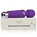 Wireless Wand - Waterproof Rechargeable for Body - Back Neck Sport Massage - Purple Travel Friendly - Multi Speed 8-10 Magic Vibrating Patterns - Personal Quiet