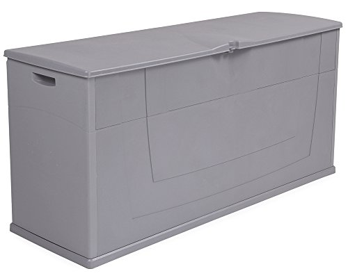 Kissenbox Auflagenbox Gartentruhe Karisma 270 Liter grau abschließbar – Bild 3
