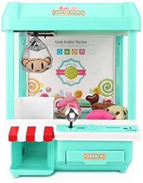 Sumworld Mini Toy Claw Crane Machine, USB Grab Candy Machine, Home Claw Grabber Classic Arcade Game, Electronic Toy with Music Sounds Coin Dolls