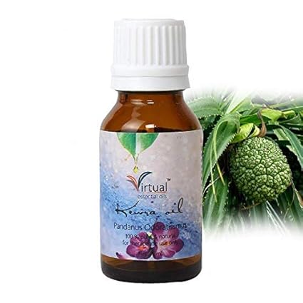 VIRTUAL 100% Pure Essential Eucalyptus Kewra(??????) oil For Skin | 15 ml