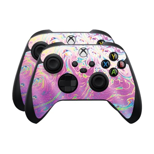 Glossy Glitter Skin Compatible with Microsoft Xbox Series X|S Controller (2 Pac…