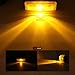 Leading Edge Lighting Amber LED Clearance Side Marker Light 1x4 Camper /Trailer Truck (with Black Bracket)