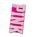 iPhone 6 case, JEPN 3D big letters Silicone Case for Apple iPhone 6 4.7 inch - Rose Red