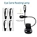 TAIR Book Light Double Arms Clip On LED Reading Light for Bed Eye-care Dimmable Book Reading Lamp