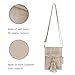 seOSTO Womens Small Crossbody Bag, Tassel Cell Phone Purse Holder Wallet For woman Girls