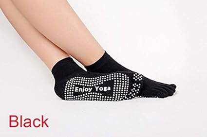 Amazon.com: New Brand Enjoy Yoga Skidproof 5 Toe Socks ...