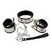 SM Bondage Restraints Kit for Sex Metal Handcuffs Ankle Wrist Collar and Waist Restraints System Adult BDSM Toy,Malethumb 2