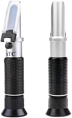 0-32% Brix Refractometer Portable Versatile Sugar Tester with ATC for Beer Wort Wine Fruit Juice (0-32% Brix Refractometer)