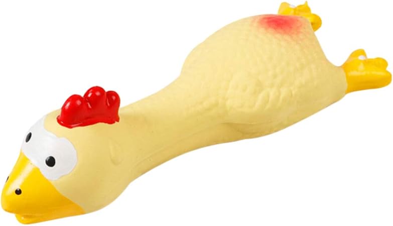Balacoo látex Gritando Perro Pollo Mascota Masticar Perro de Juguete Juguete chillón dentición molienda Juguete para Cachorros de Perro (Amarillo): Amazon.es: Productos para mascotas