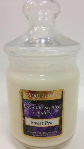 9.5 oz Dye-Free Soy Candle-Sweet Pea - A sweet floral scent