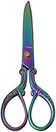 Ocesky Embroidery Scissors Cutting Cutter Sewing(Colorful/Golden/Dark Brown) (Colorful)