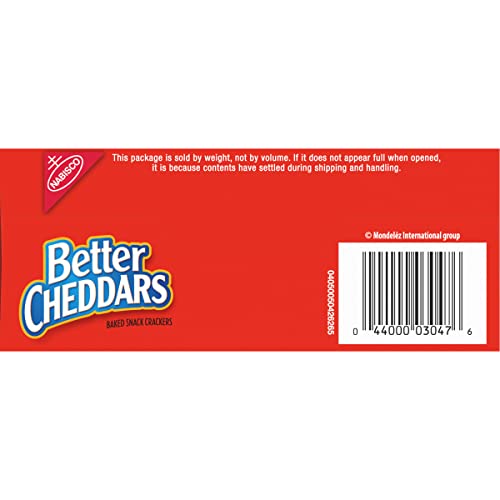 BETTER CHEDDARS BAKED SNACK CRACKERS, 6.5 OZ