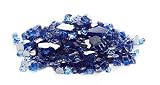 Exotic Fire Glass - Cobalt Blue Reflective Fire Glass 1/2 Inch - 25lb. Bag