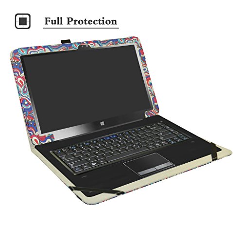 Insignia 11.6 NS-P11W7100 / NS-P11A8100 Case,Mama Mouth PU Leather Folio Stand Cover for 11.6" Insignia 11.6 NS-P11W7100 / NS-P11A8100 11.6 Inch Windows 10 Tablet PC,Mushroom Fantasy